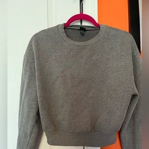 Wild Fable Cropped Gray crewneck sweatshirt (size M)